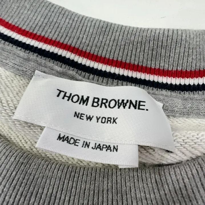 Thom Browne Thom Browne Classic Grey Long Sleeve Sweatshirt Size US S / EU 44-46 / 1 - 5 Thumbnail