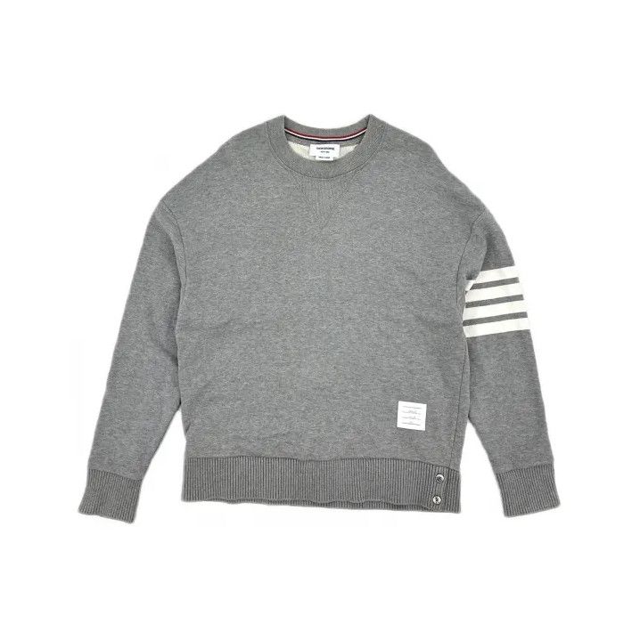 Thom Browne Thom Browne Classic Grey Long Sleeve Sweatshirt Size US S / EU 44-46 / 1 - 2 Thumbnail