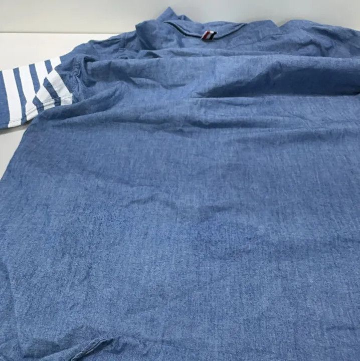 Thom Browne Thom Browne Blue Classic Long Sleeve Shirt Size US L / EU 52-54 / 3 - 9 Thumbnail