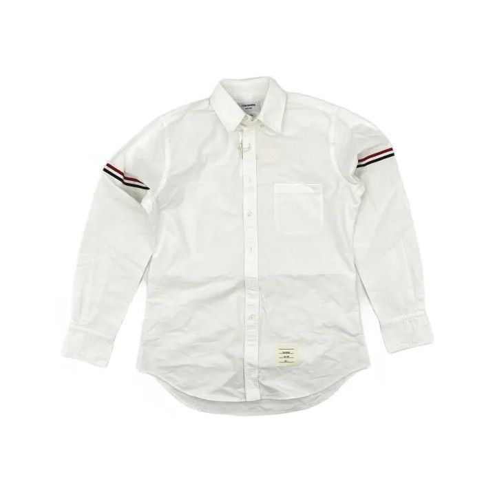 Thom Browne Thom Browne Striped Long Sleeve Shirt for Men Size US M / EU 48-50 / 2 - 2 Thumbnail