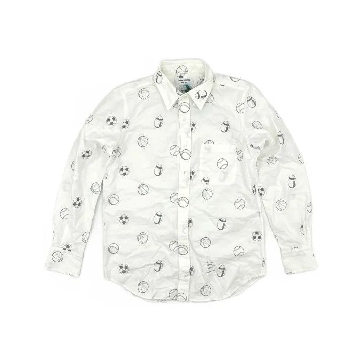Thom Browne Thom Browne Printed Button-Up Long Sleeve Shirt Size US S / EU 44-46 / 1 - 2 Thumbnail
