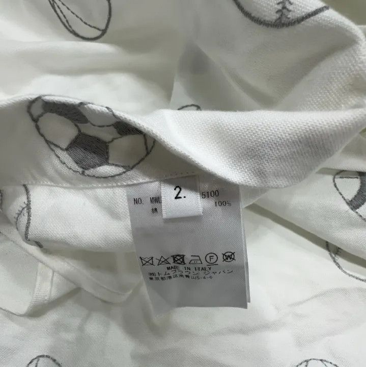 Thom Browne Thom Browne Printed Button-Up Long Sleeve Shirt Size US S / EU 44-46 / 1 - 4 Thumbnail