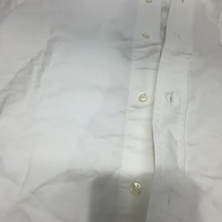 Thom Browne Thom Browne White Striped Long Sleeve Shirt Size US S / EU 44-46 / 1 - 7 Thumbnail