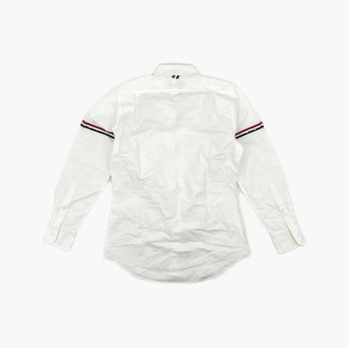 Thom Browne Thom Browne White Striped Long Sleeve Shirt Size US S / EU 44-46 / 1 - 3 Thumbnail
