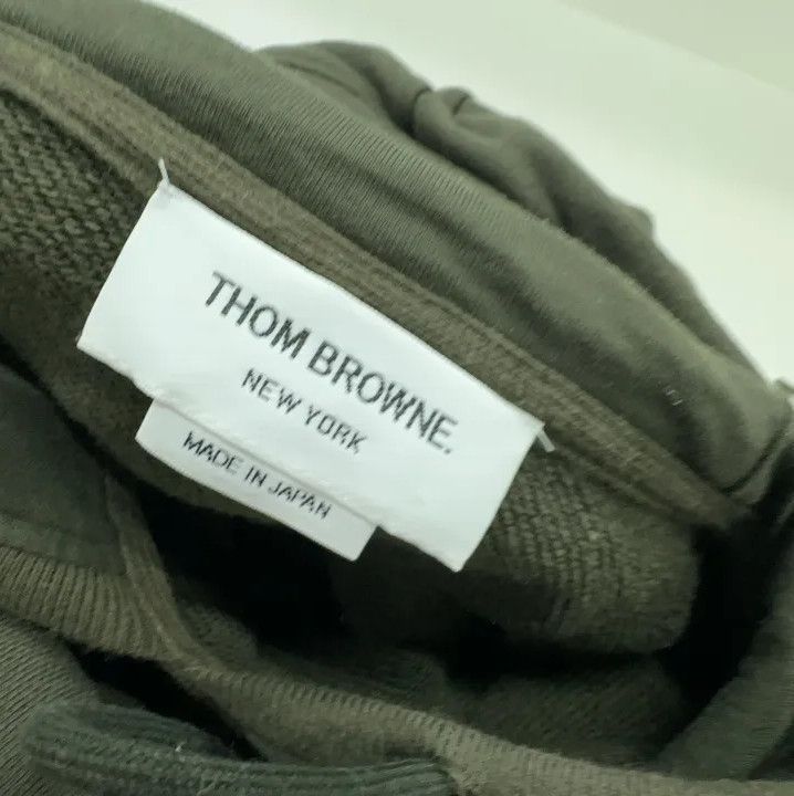 Thom Browne Thom Browne Classic Green Hoodie with Stripes Size US M / EU 48-50 / 2 - 6 Thumbnail