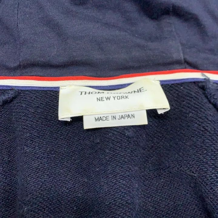Thom Browne Thom Browne Classic Zip Hoodie with Stripe Design Size US M / EU 48-50 / 2 - 6 Thumbnail