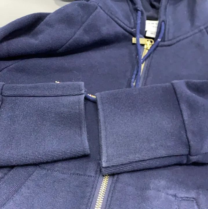 Thom Browne Thom Browne Classic Zip Hoodie with Stripe Design Size US M / EU 48-50 / 2 - 12 Thumbnail