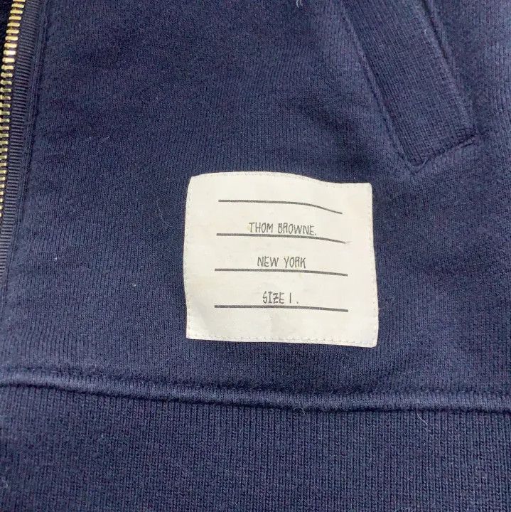 Thom Browne Thom Browne Classic Zip Hoodie with Stripe Design Size US M / EU 48-50 / 2 - 5 Thumbnail