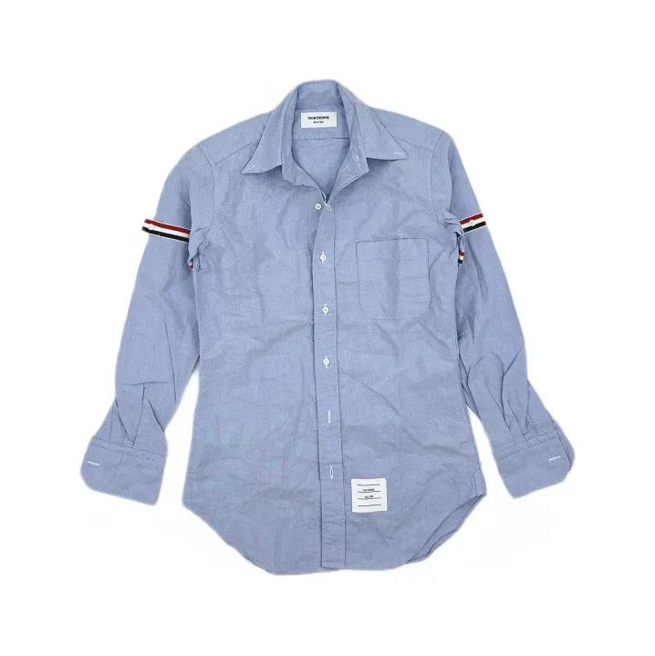 Thom Browne Thom Browne Classic Oxford Long Sleeve Shirt Size US M / EU 48-50 / 2 - 2 Thumbnail