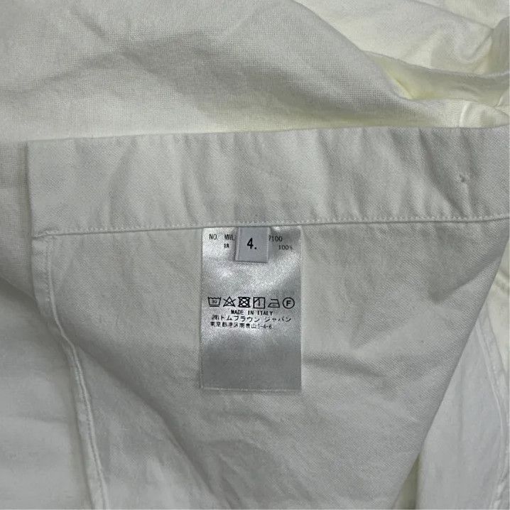 Thom Browne Thom Browne White Long Sleeve Button-Up Shirt Size US S / EU 44-46 / 1 - 4 Thumbnail