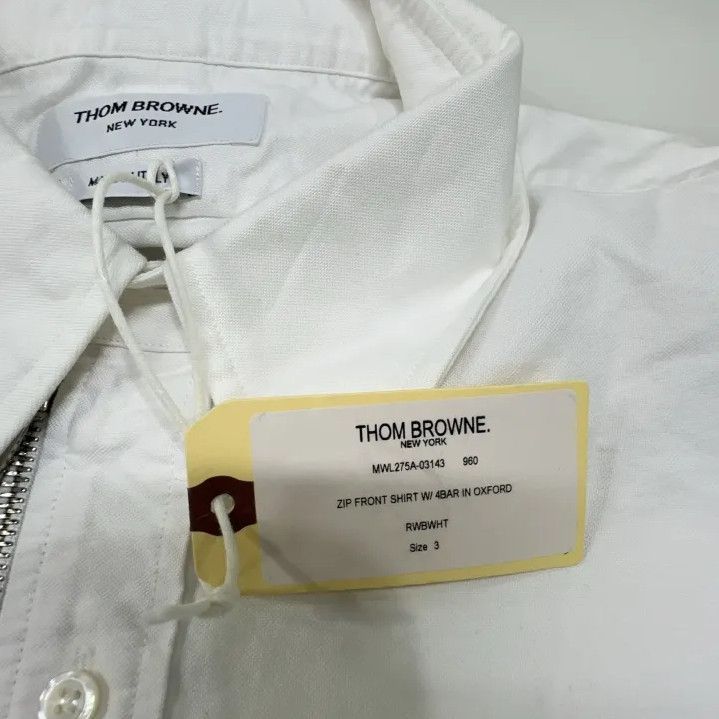 Thom Browne Thom Browne Long Sleeve Striped Oxford Shirt Size US L / EU 52-54 / 3 - 5 Thumbnail