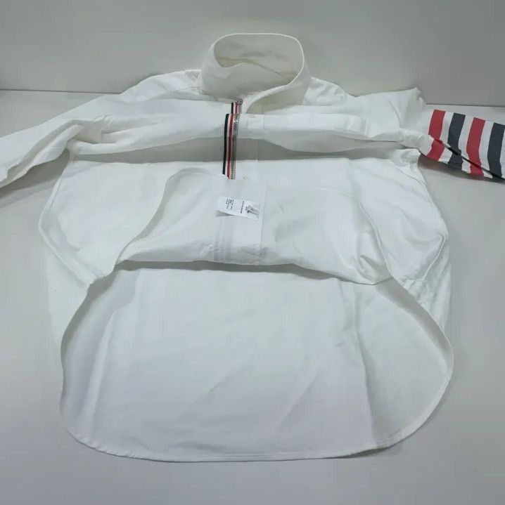 Thom Browne Thom Browne Long Sleeve Striped Oxford Shirt Size US L / EU 52-54 / 3 - 11 Thumbnail