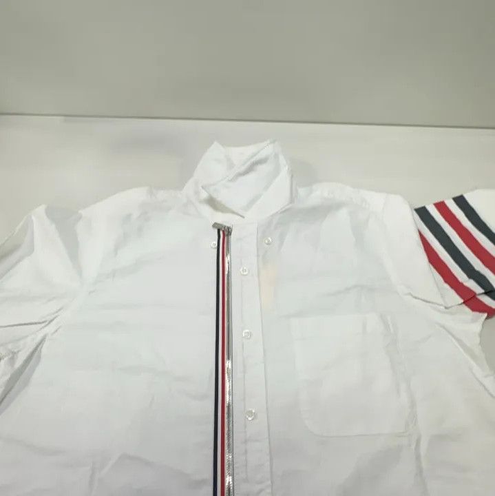 Thom Browne Thom Browne Long Sleeve Striped Oxford Shirt Size US L / EU 52-54 / 3 - 9 Thumbnail