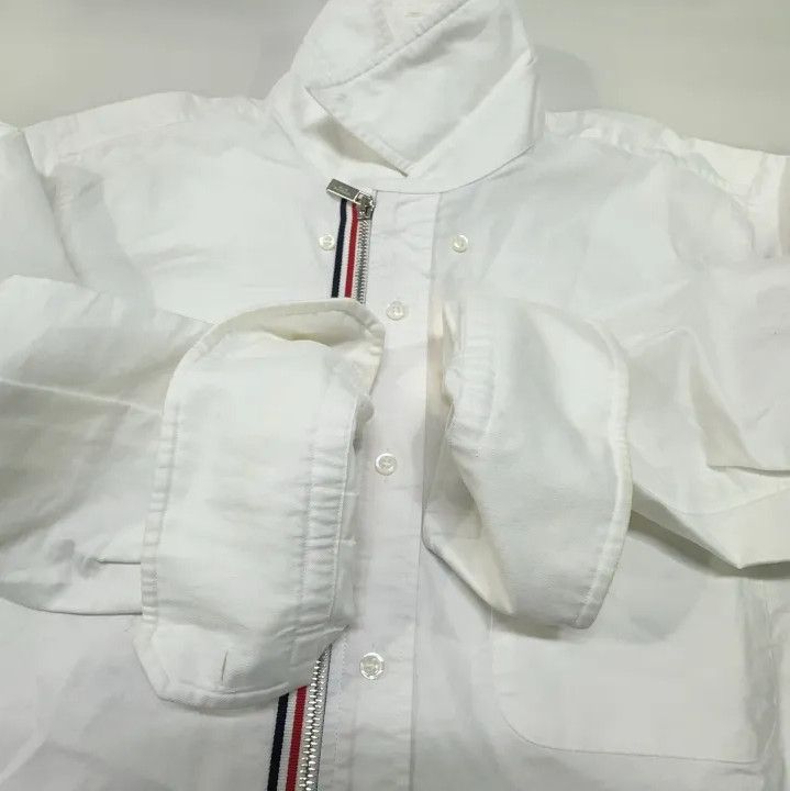Thom Browne Thom Browne Long Sleeve Striped Oxford Shirt Size US L / EU 52-54 / 3 - 10 Thumbnail