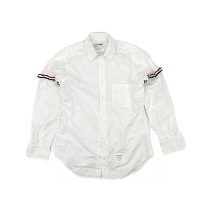 Thom Browne Thom Browne Striped Button-Up Long Sleeve Shirt Size US M / EU 48-50 / 2 - 2 Thumbnail
