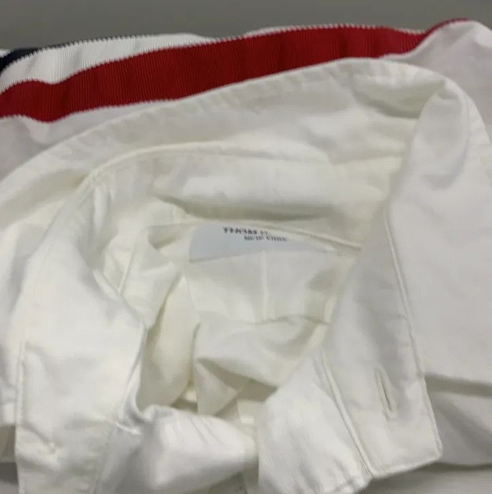 Thom Browne Thom Browne Classic White Long Sleeve Shirt Size US S / EU 44-46 / 1 - 5 Thumbnail