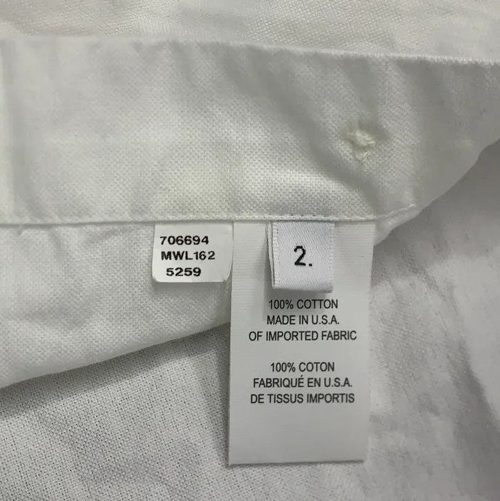 Thom Browne Thom Browne Classic White Long Sleeve Shirt Size US S / EU 44-46 / 1 - 4 Thumbnail