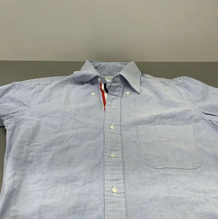 Thom Browne Thom Browne Classic Blue Long Sleeve Shirt Size US S / EU 44-46 / 1 - 9 Thumbnail