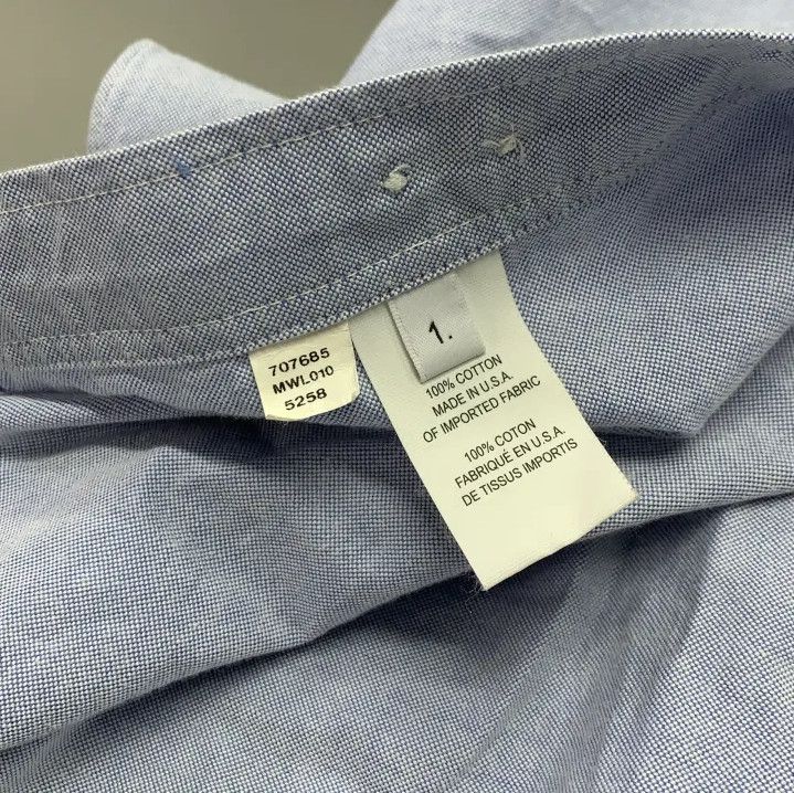 Thom Browne Thom Browne Classic Blue Long Sleeve Shirt Size US S / EU 44-46 / 1 - 4 Thumbnail