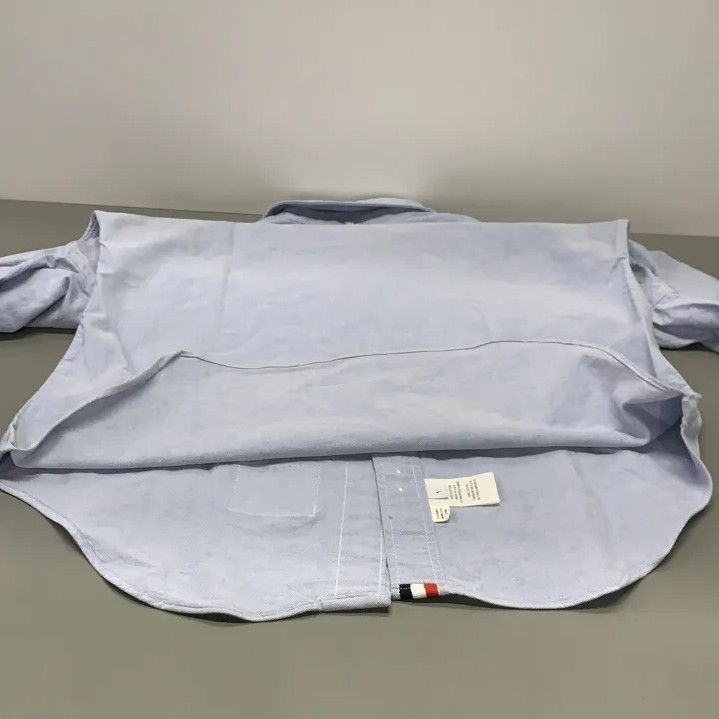 Thom Browne Thom Browne Classic Blue Long Sleeve Shirt Size US S / EU 44-46 / 1 - 13 Thumbnail