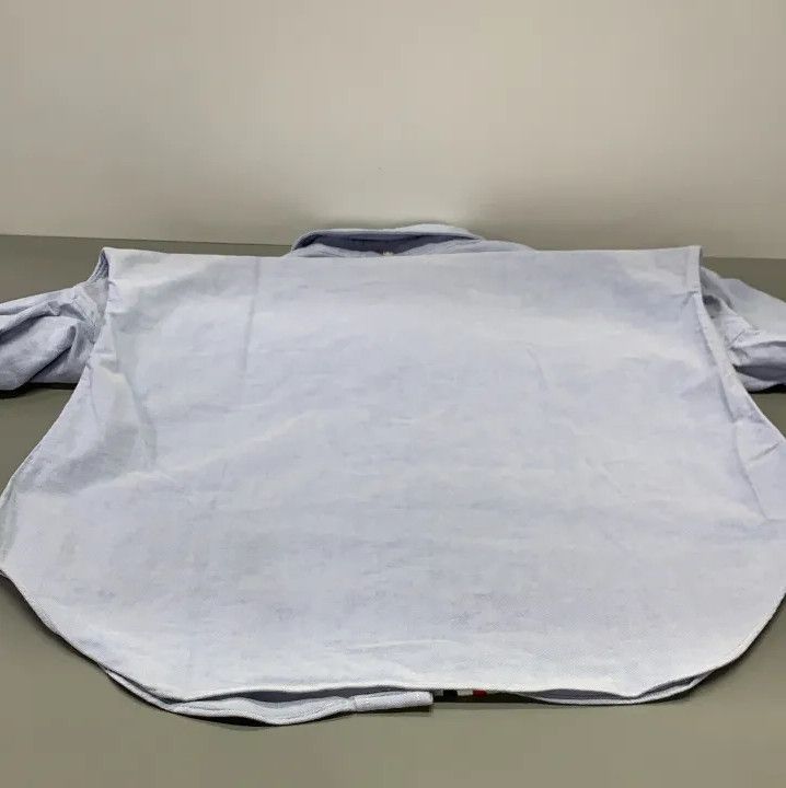 Thom Browne Thom Browne Classic Blue Long Sleeve Shirt Size US S / EU 44-46 / 1 - 12 Thumbnail
