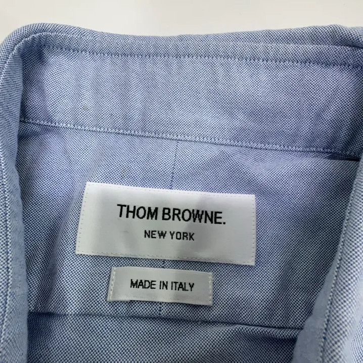 Thom Browne TB Classic Striped Long Sleeve Oxford Shirt Size US M / EU 48-50 / 2 - 7 Thumbnail