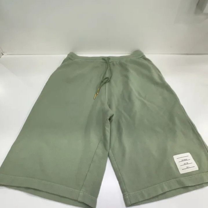Thom Browne Thom Browne Green Mid-Waist Athletic Shorts Size US 27 - 10 Thumbnail