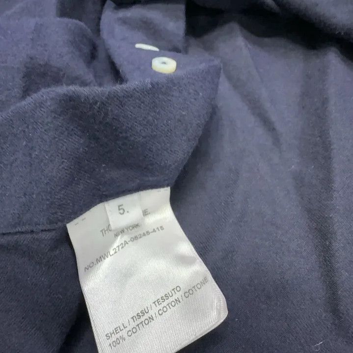 Thom Browne Thom Browne Classic Long Sleeve Shirt in Navy Size US L / EU 52-54 / 3 - 5 Thumbnail