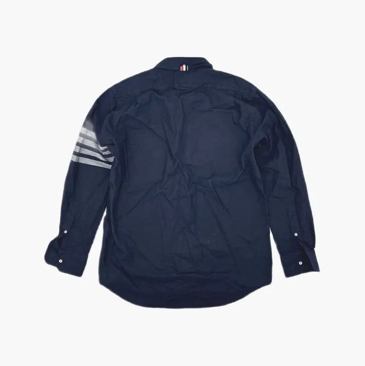 Thom Browne Thom Browne Classic Long Sleeve Shirt in Navy Size US L / EU 52-54 / 3 - 3 Thumbnail