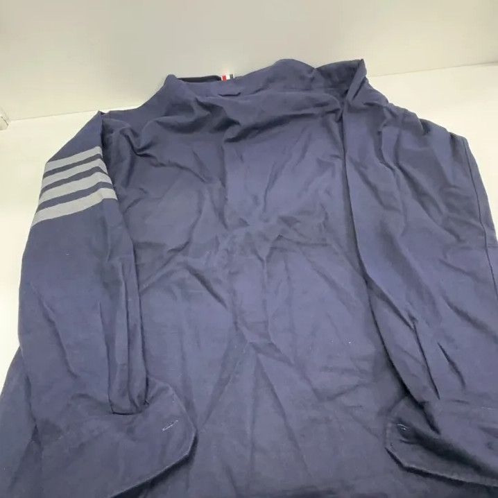 Thom Browne Thom Browne Classic Long Sleeve Shirt in Navy Size US L / EU 52-54 / 3 - 11 Thumbnail