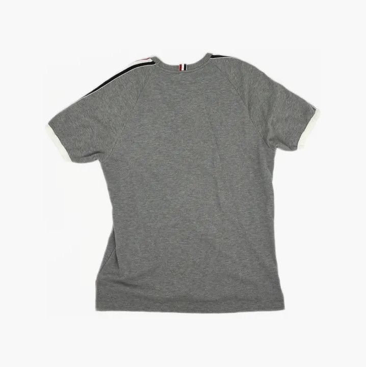 Thom Browne Thom Browne Gray Side Stripe Short Sleeve Polo Size US L / EU 52-54 / 3 - 3 Thumbnail