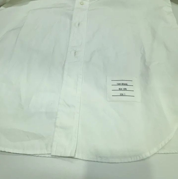 Thom Browne Thom Browne Classic Long Sleeve White Shirt Size US S / EU 44-46 / 1 - 11 Thumbnail