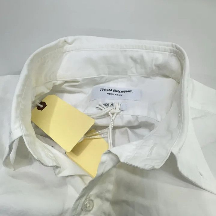 Thom Browne Thom Browne Classic Long Sleeve White Shirt Size US S / EU 44-46 / 1 - 9 Thumbnail