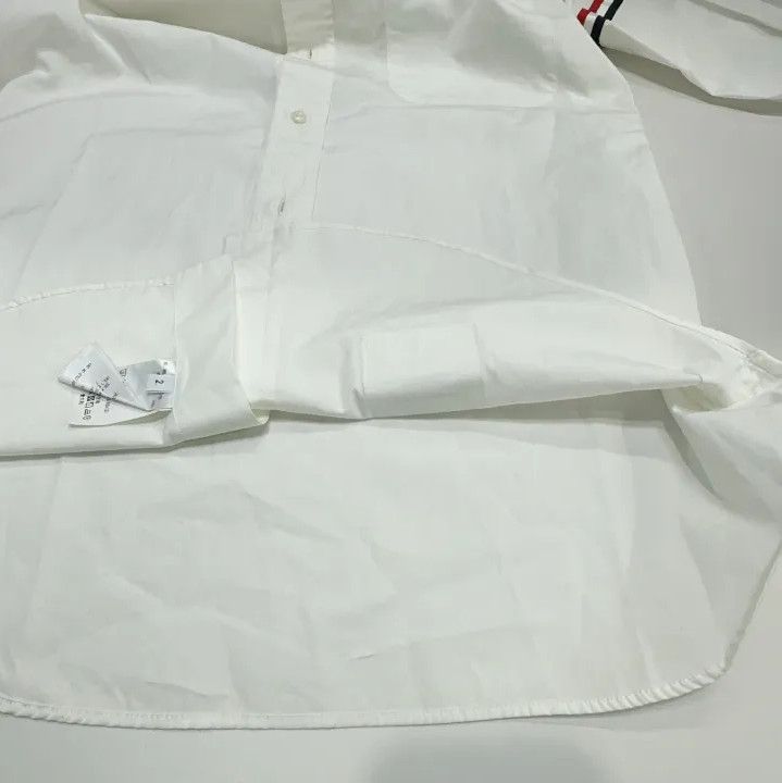 Thom Browne Thom Browne Classic Long Sleeve White Shirt Size US S / EU 44-46 / 1 - 12 Thumbnail