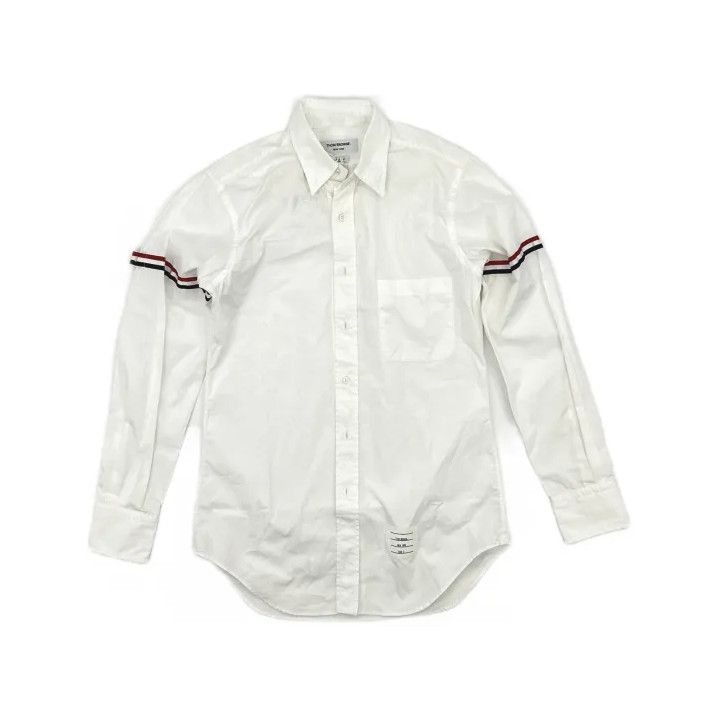Thom Browne Thom Browne Classic Long Sleeve White Shirt Size US S / EU 44-46 / 1 - 2 Thumbnail