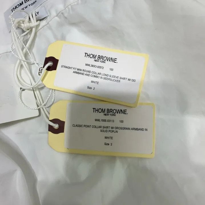 Thom Browne Thom Browne Classic Long Sleeve White Shirt Size US S / EU 44-46 / 1 - 17 Thumbnail
