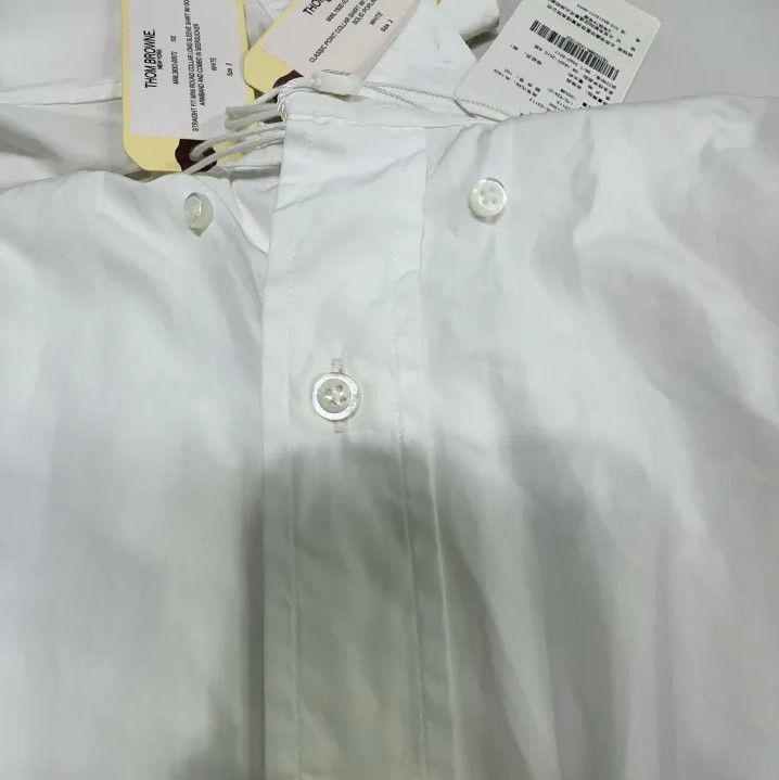 Thom Browne Thom Browne Classic Long Sleeve White Shirt Size US S / EU 44-46 / 1 - 15 Thumbnail