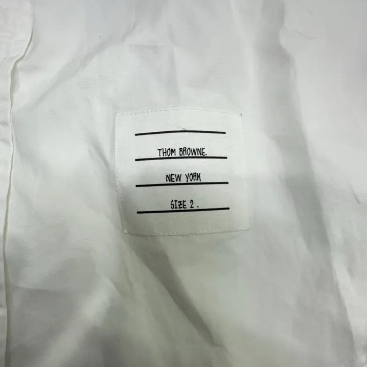 Thom Browne Thom Browne Classic Long Sleeve White Shirt Size US S / EU 44-46 / 1 - 6 Thumbnail