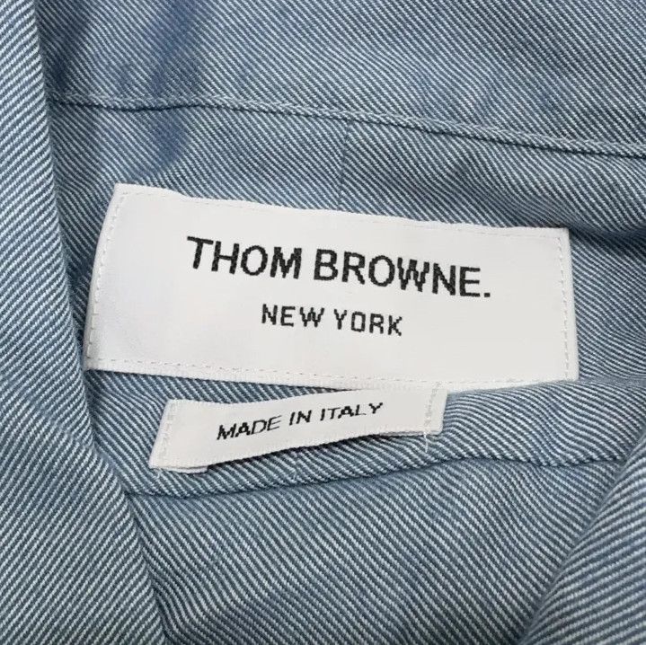 Thom Browne Thom Browne Classic Striped Long Sleeve Button-Up Shirt Size US M / EU 48-50 / 2 - 6 Thumbnail
