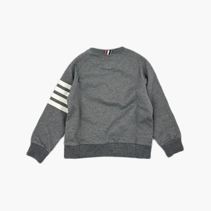 Thom Browne Thom Browne Kids Gray Striped Sweatshirt Size US M / EU 48-50 / 2 - 3 Thumbnail