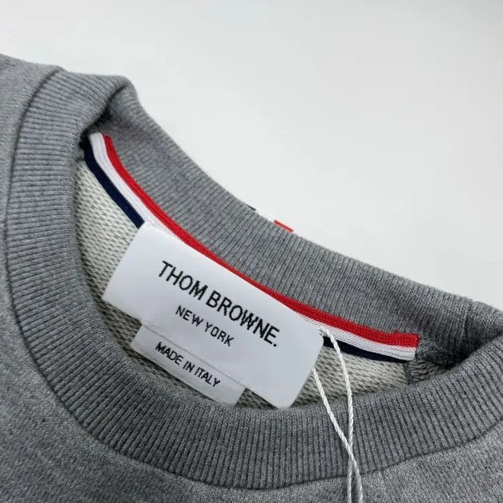 Thom Browne Thom Browne Kids Gray Striped Sweatshirt Size US M / EU 48-50 / 2 - 6 Thumbnail