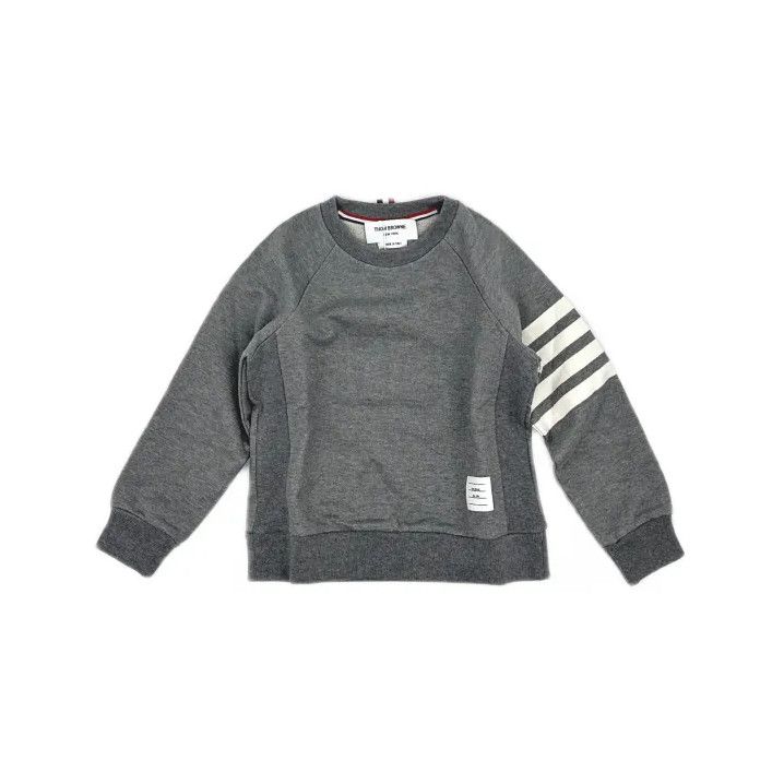 Thom Browne Thom Browne Kids Gray Striped Sweatshirt Size US M / EU 48-50 / 2 - 2 Thumbnail