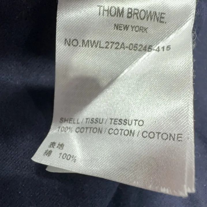Thom Browne Thom Browne Classic Navy Long Sleeve Shirt Size US S / EU 44-46 / 1 - 5 Thumbnail