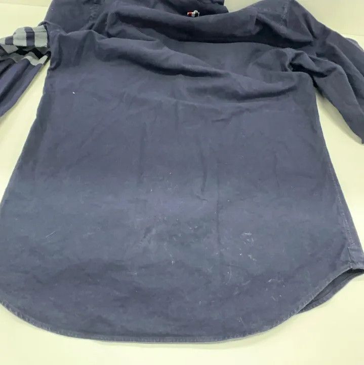 Thom Browne Thom Browne Classic Navy Long Sleeve Shirt Size US S / EU 44-46 / 1 - 14 Thumbnail