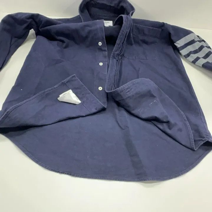 Thom Browne Thom Browne Classic Navy Long Sleeve Shirt Size US S / EU 44-46 / 1 - 10 Thumbnail