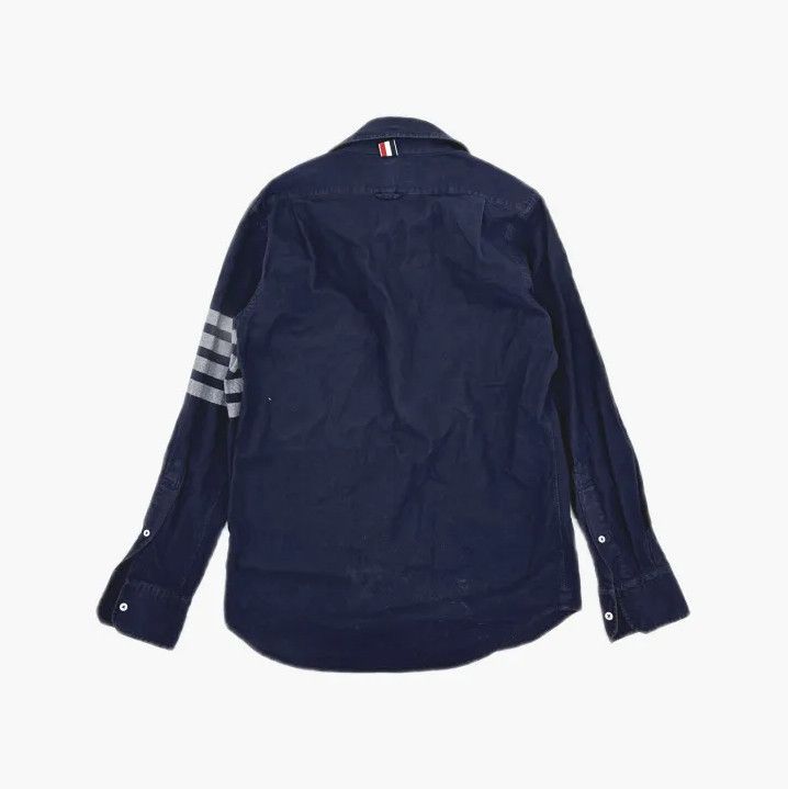Thom Browne Thom Browne Classic Navy Long Sleeve Shirt Size US S / EU 44-46 / 1 - 3 Thumbnail