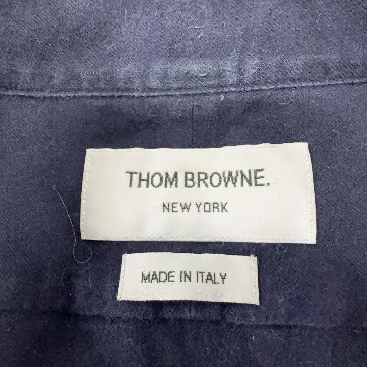 Thom Browne Thom Browne Classic Navy Long Sleeve Shirt Size US S / EU 44-46 / 1 - 6 Thumbnail