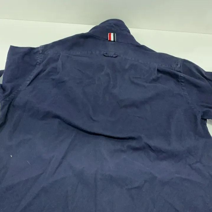 Thom Browne Thom Browne Classic Navy Long Sleeve Shirt Size US S / EU 44-46 / 1 - 13 Thumbnail