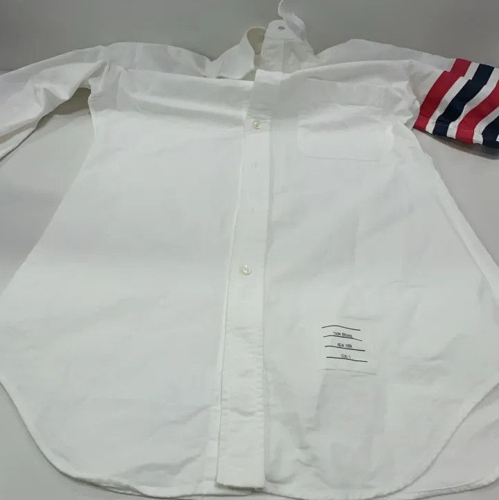 Thom Browne Thom Browne Classic Stripe Oxford Long Sleeve Shirt Size US S / EU 44-46 / 1 - 9 Thumbnail