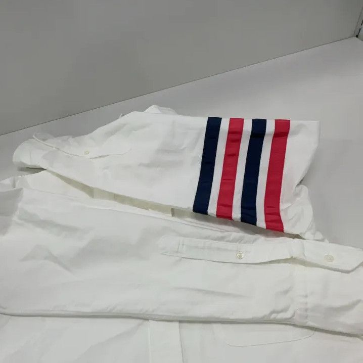 Thom Browne Thom Browne Classic Stripe Oxford Long Sleeve Shirt Size US S / EU 44-46 / 1 - 11 Thumbnail